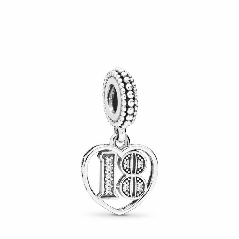 Pandora Australia 18 Dangle Charm - Sterling Silver | IBQRYW683